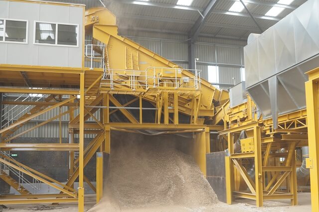 Spannwellensieb Sieben von Feinkorn