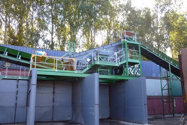 Spannwellensieb für Wertstoff Recycling