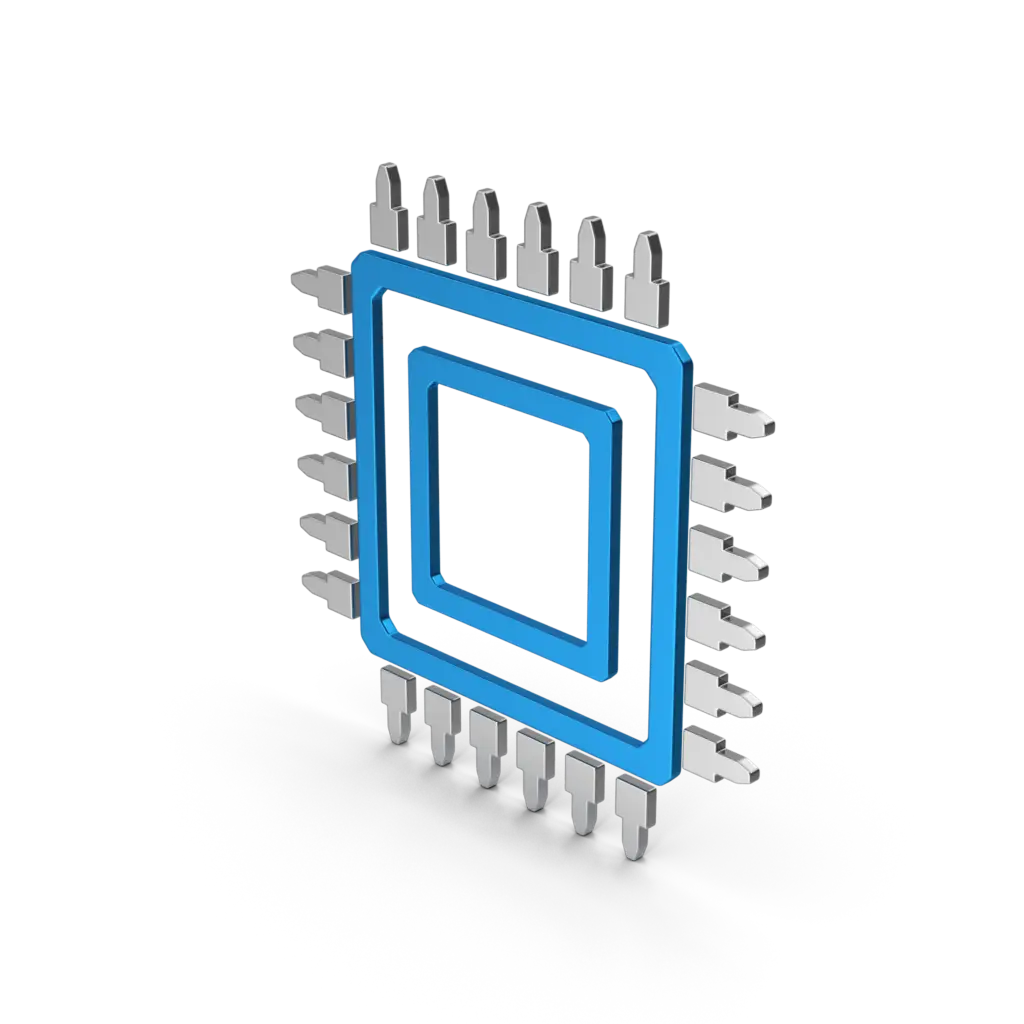 Rendering of a microchip